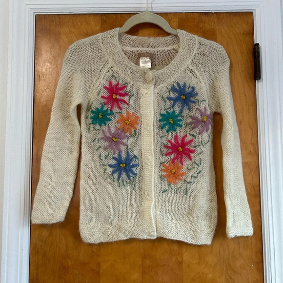 FOREVER 21 VINTAGE FLORAL EMBROIDERED SWEATER - Picture 5 of 6